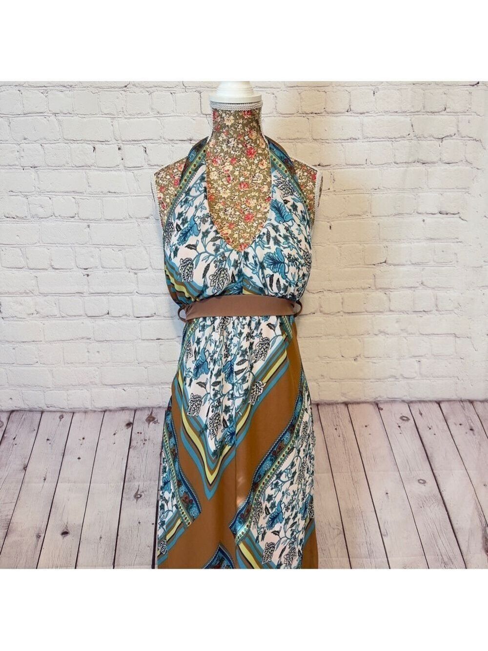 Y2K Max Rave Halter Dress SzM EUC - Picture 4 of 10